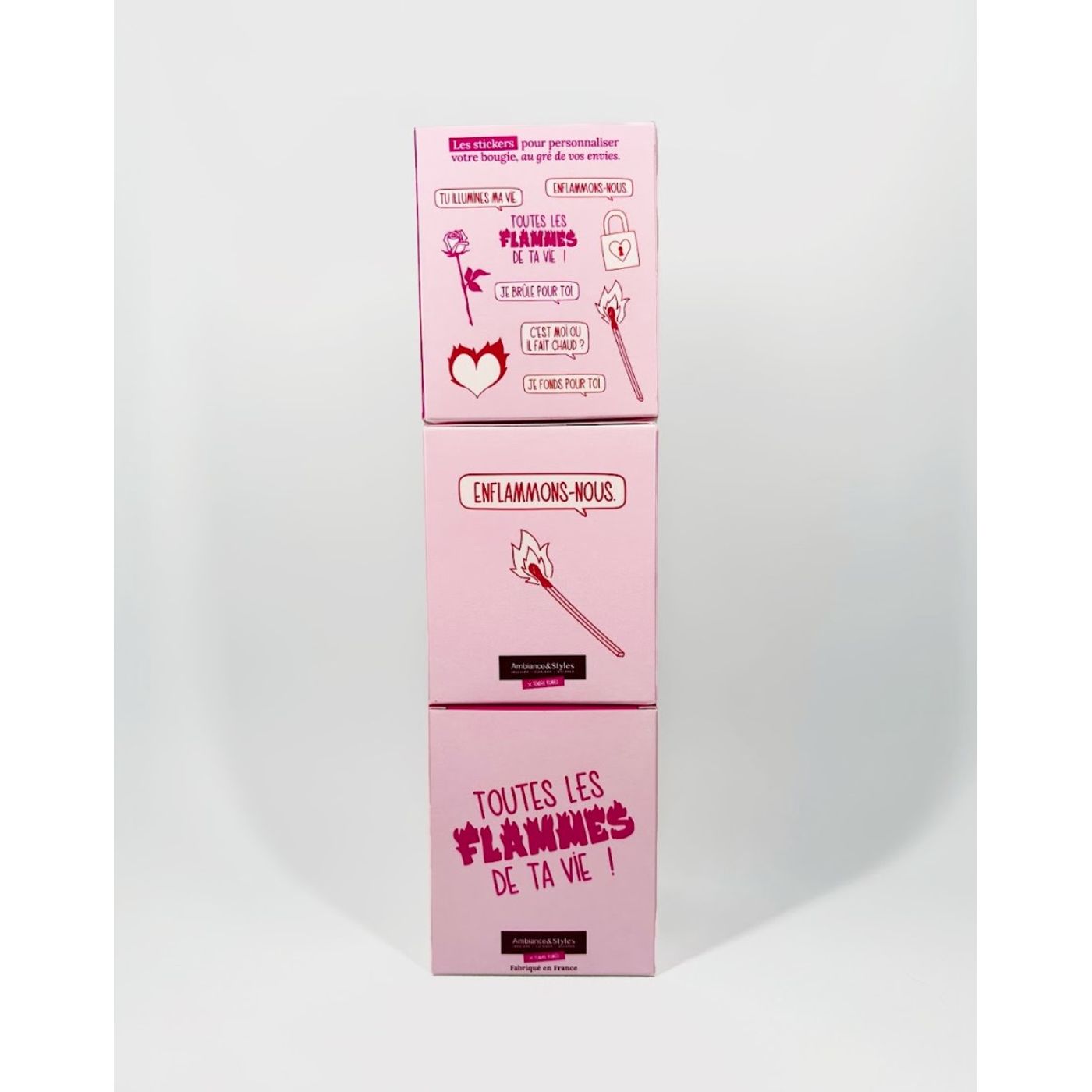 Bougie parfumée rose ancienne @tendreroméo pour Ambiance & Styles